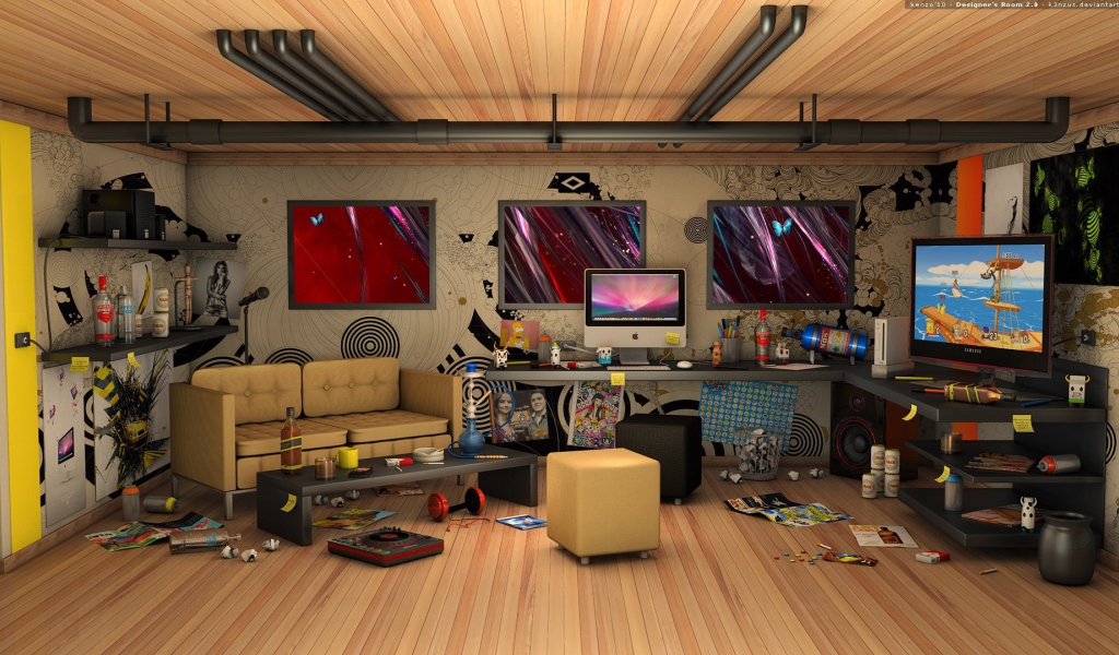 Уютная берлога холостяка