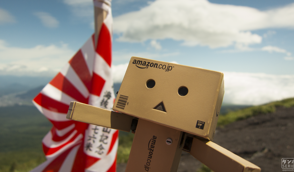 Дандо на фоне японского флага