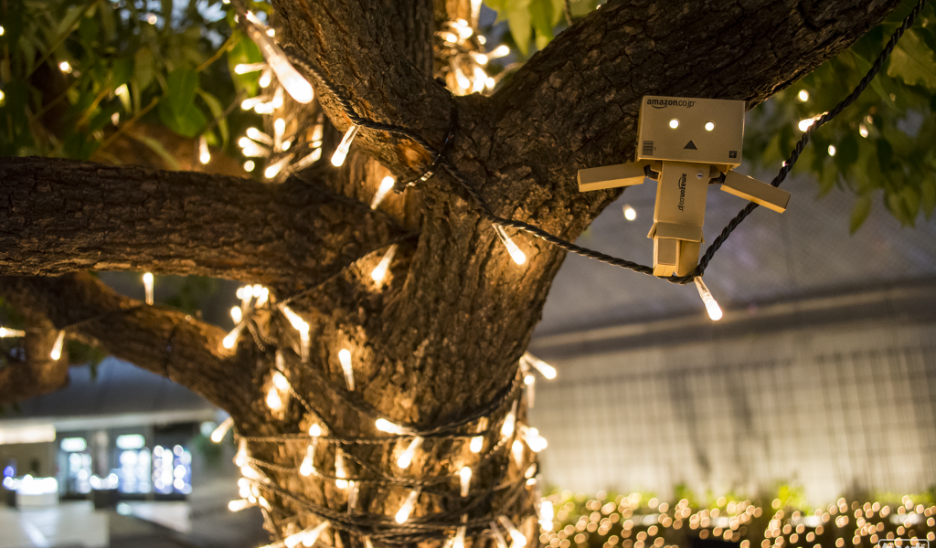 Дандо на гирлянде