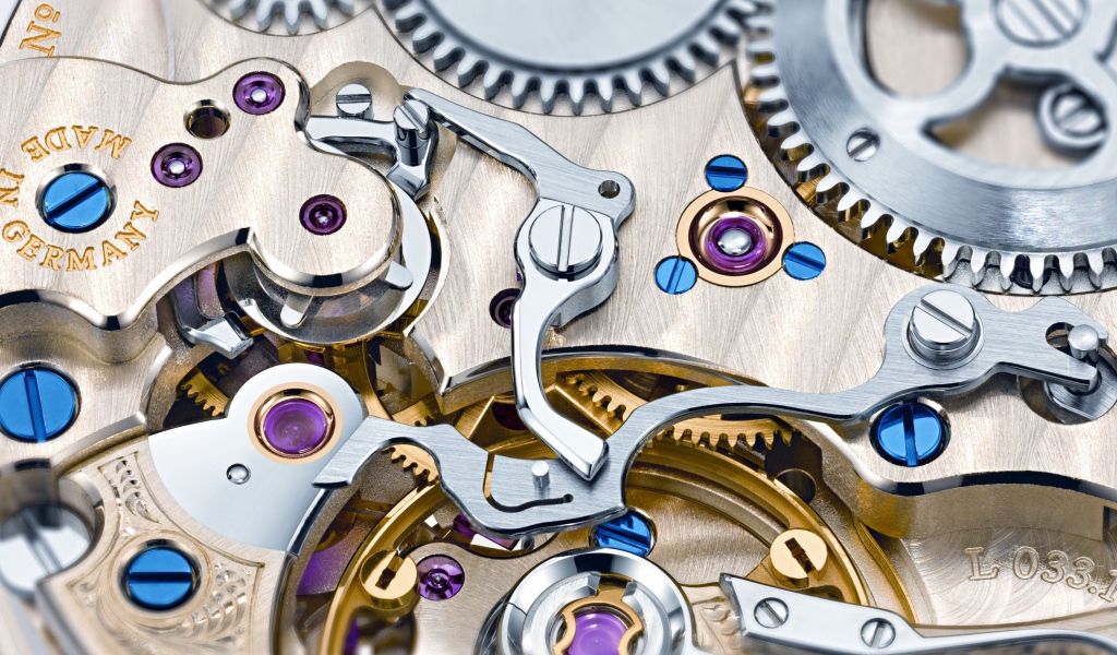 Элементы механизма дорогих часов