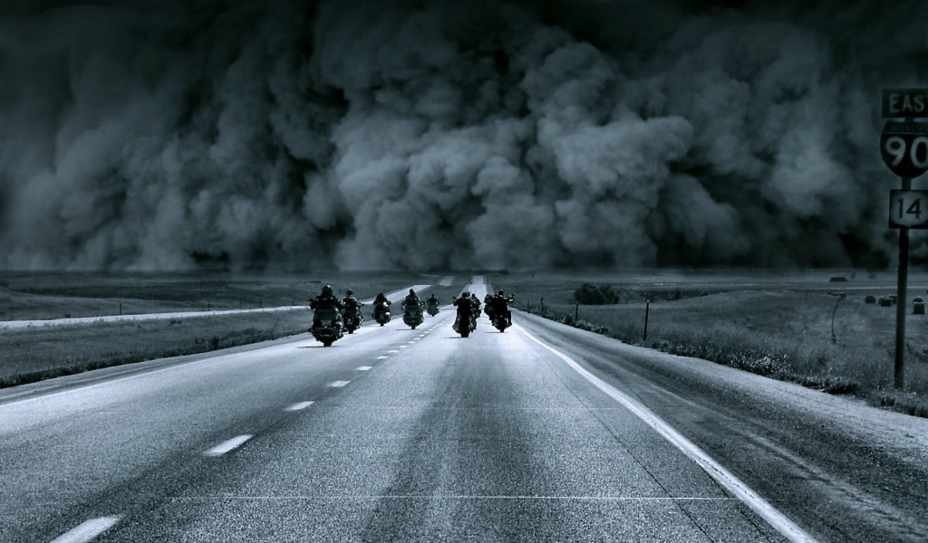 Побег от извержения вулкана