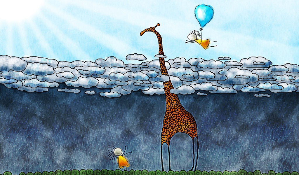 Жирафу дождь не страшен