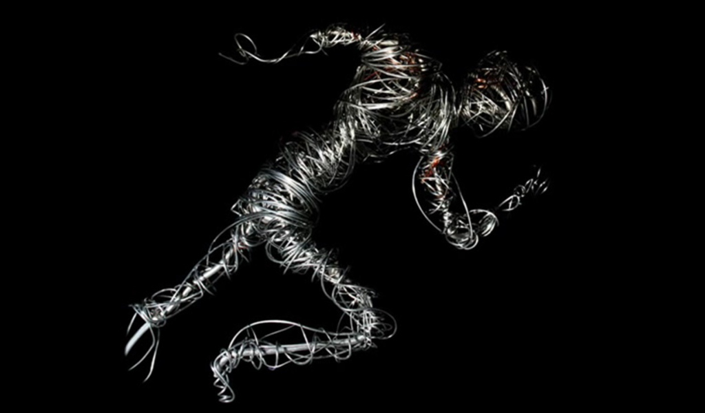 Фигура человека из проводов