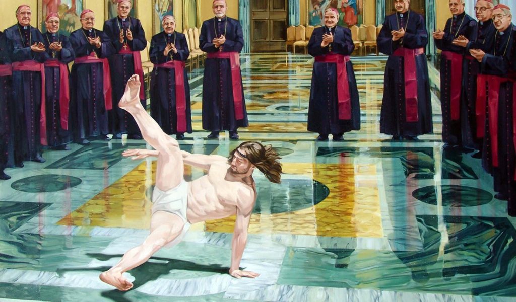 Иисус танцует брейк