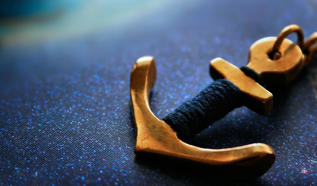 Брелок в виде якоря