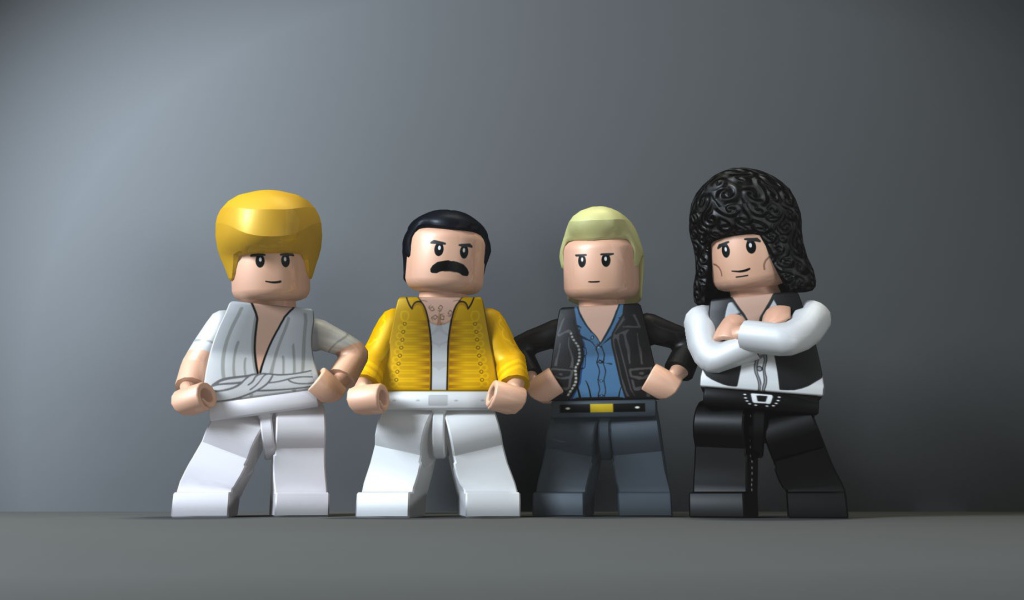 Фигурки ЛЕГО в роли рок группы