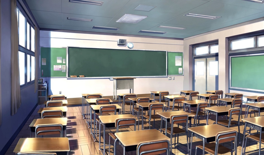Модель классной комнаты в школе