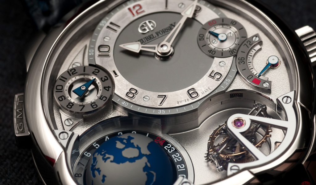 Многофункциональные наручные часы в стиле люкс