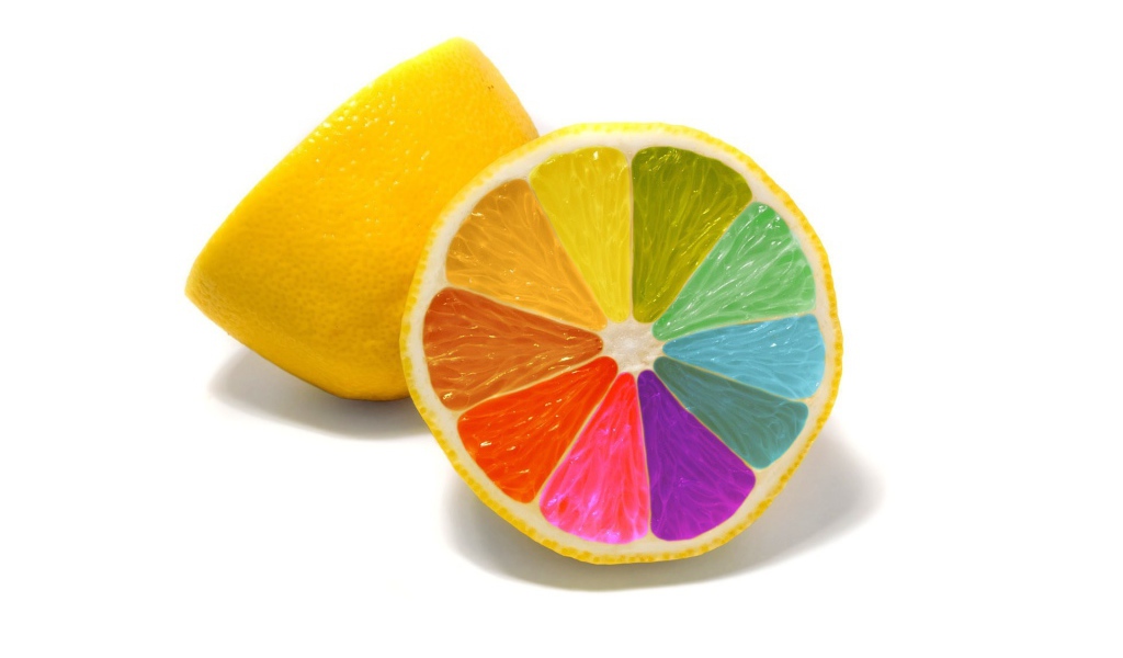 Радужные дольки лимона