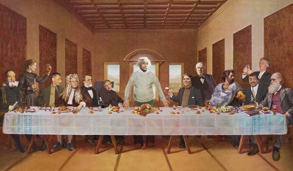 Ученые физики на Тайной вечере