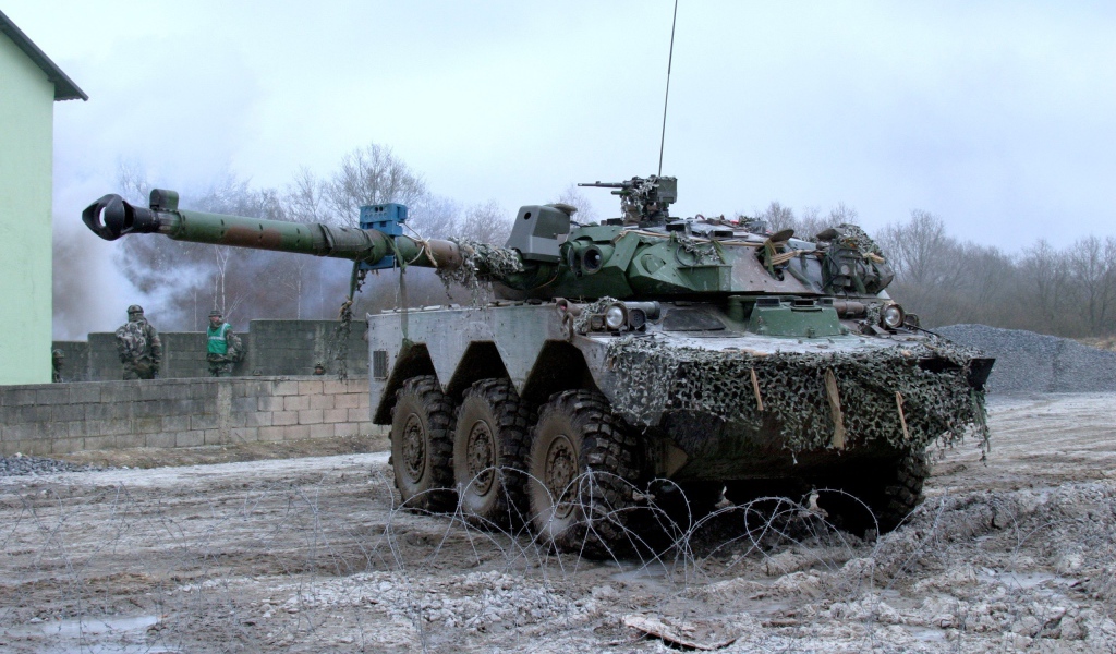 Самоходная артиллерийская установка на колесах