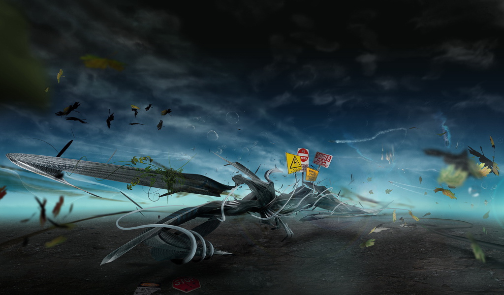 Знаки на абстрактном рисунке