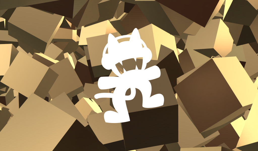 Силуэт кота на фоне коробок