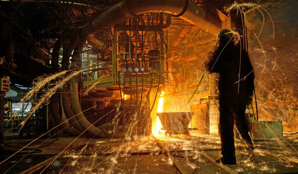 Симфония огня на метзаводе
