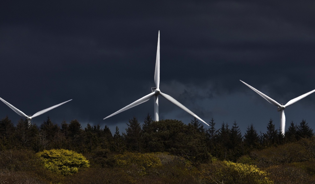 Лопасти ветряной электростанции