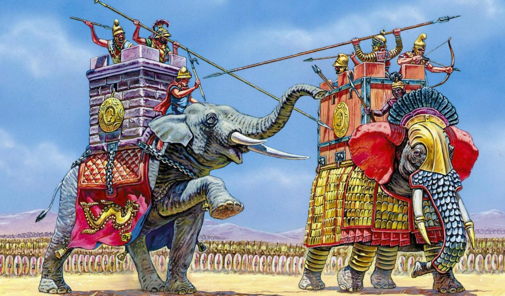 Боевые слоны. III-I вв. до н.э.