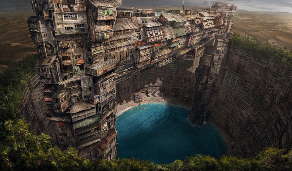 Деревянный город в пустыне