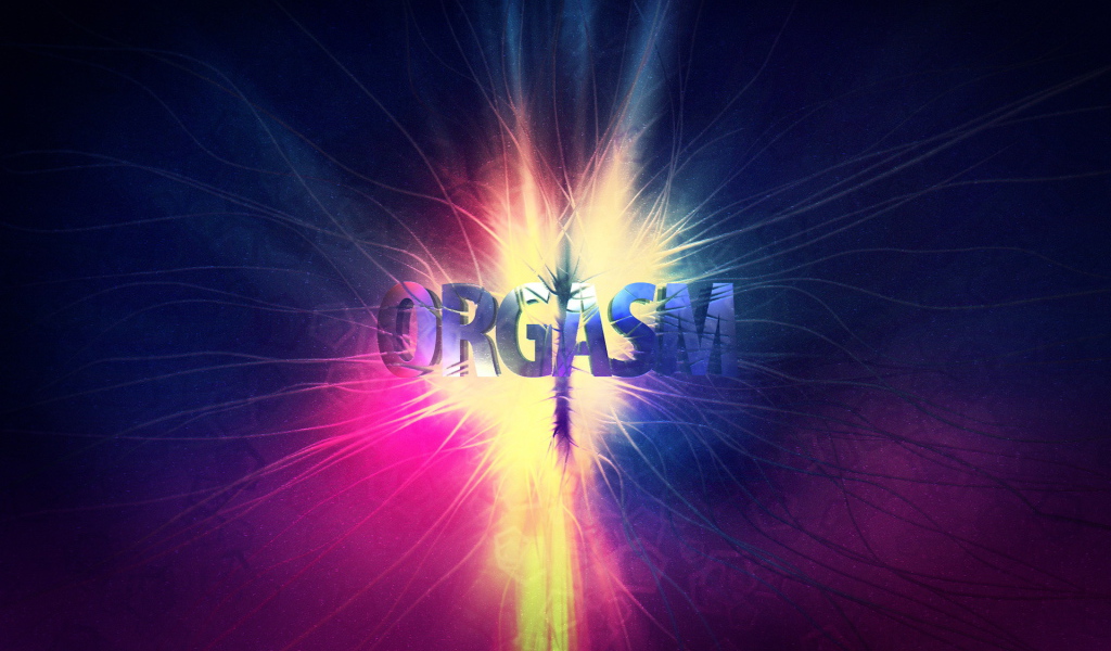 Надпись оргазм