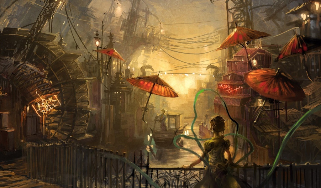 Старый городок в Китае