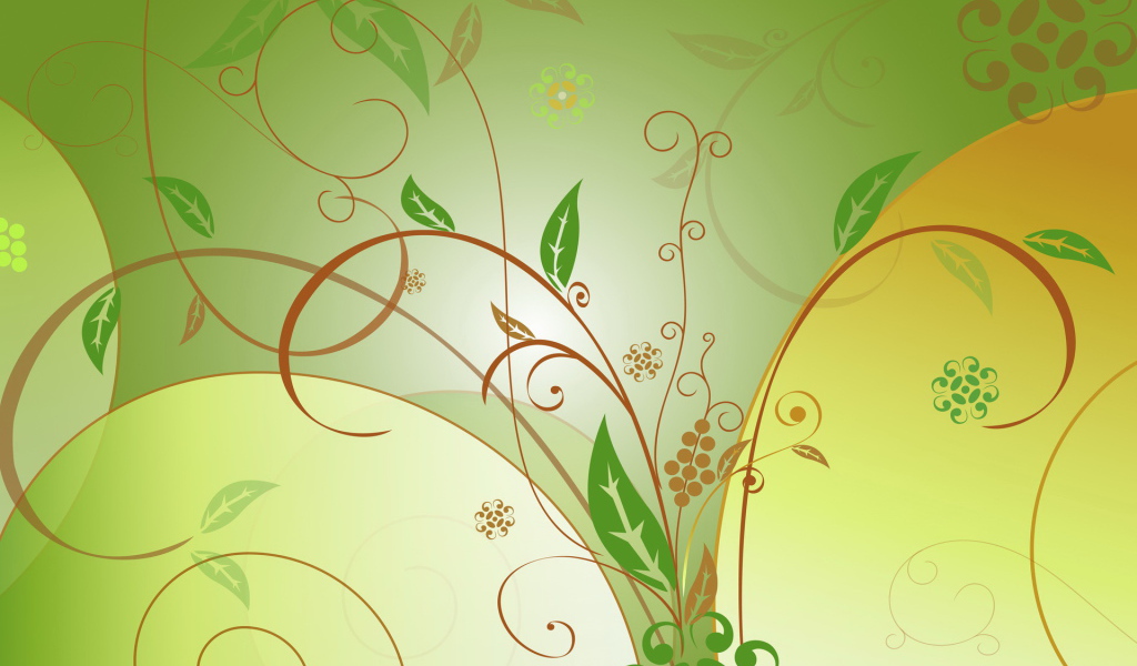 Орнамент из растений