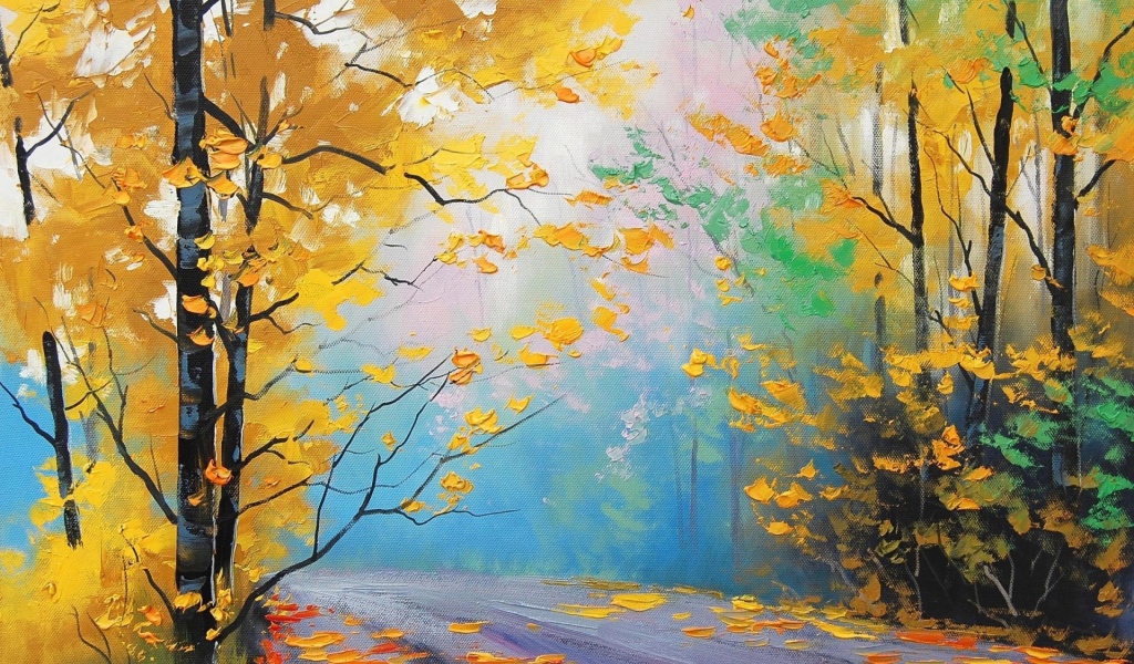 Осенний пейзаж, картина Грэма Геркена