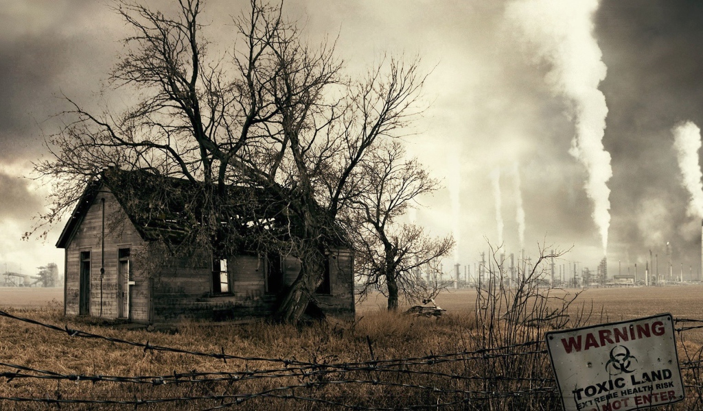 Заброшенный дом в опасной зоне