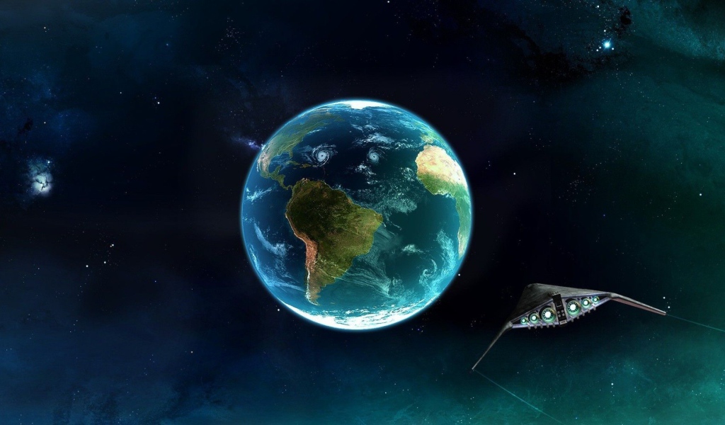 Корабль пришельцев направляется к Южной Америке