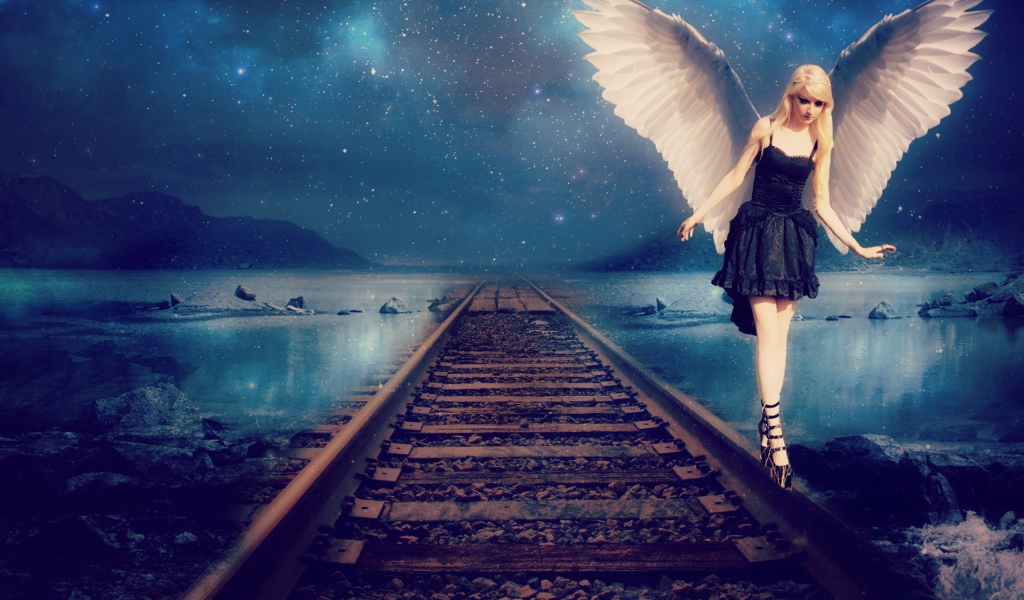 Ангел идет по рельсам