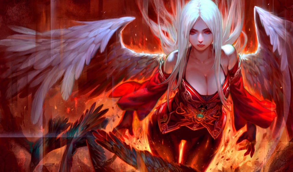 Ангел в красной одежде