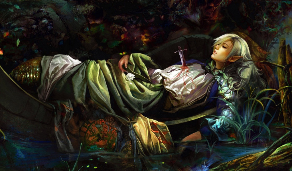 Сломанный клинок в груди у принцессы