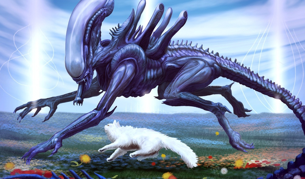 Кот и пришелец