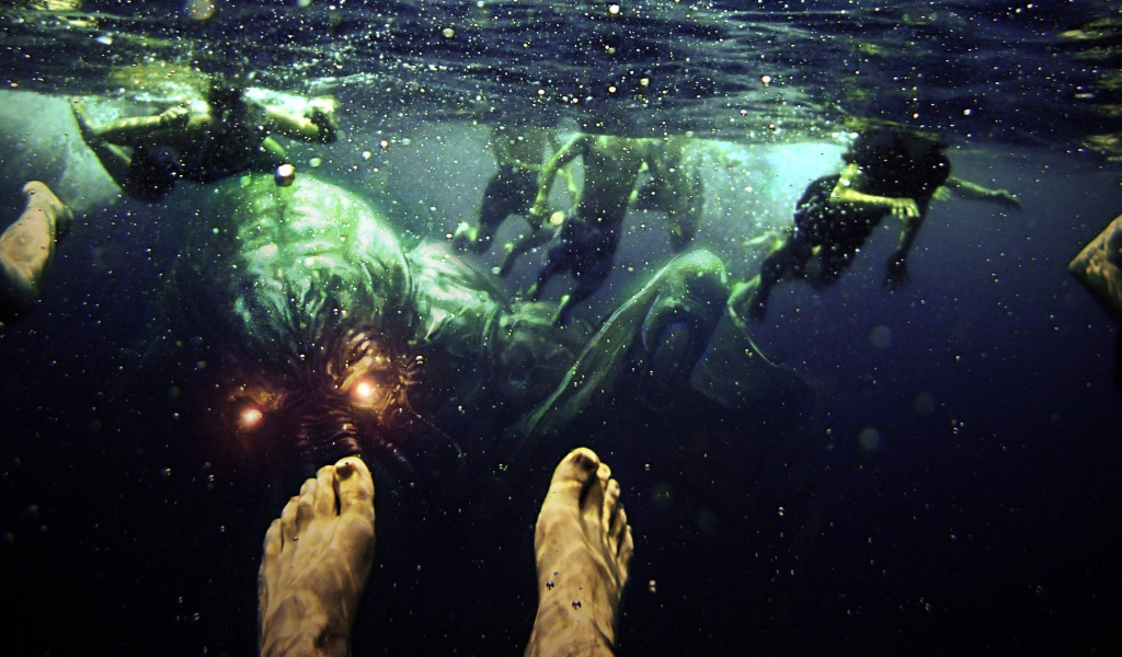 Ктулху нападает на подводного пловца