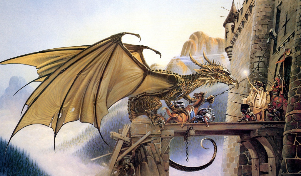 Дракон у ворот крепости