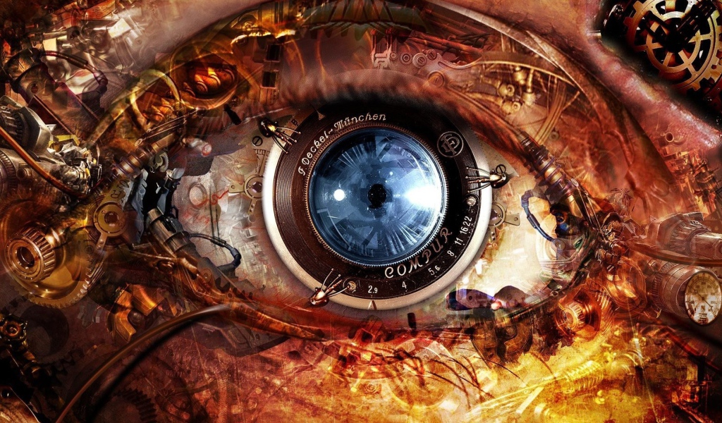 Глаз робота андроида