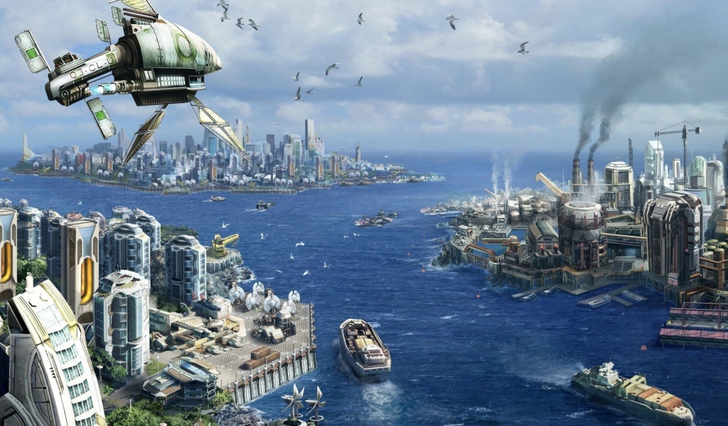 Заводы в городе будущего