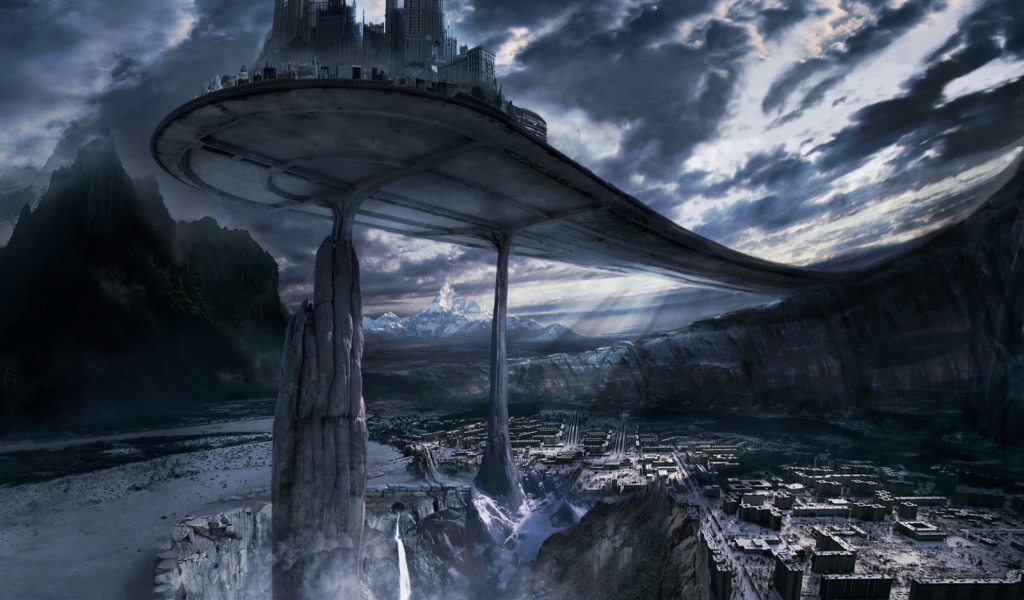 Фантастический город на скалах