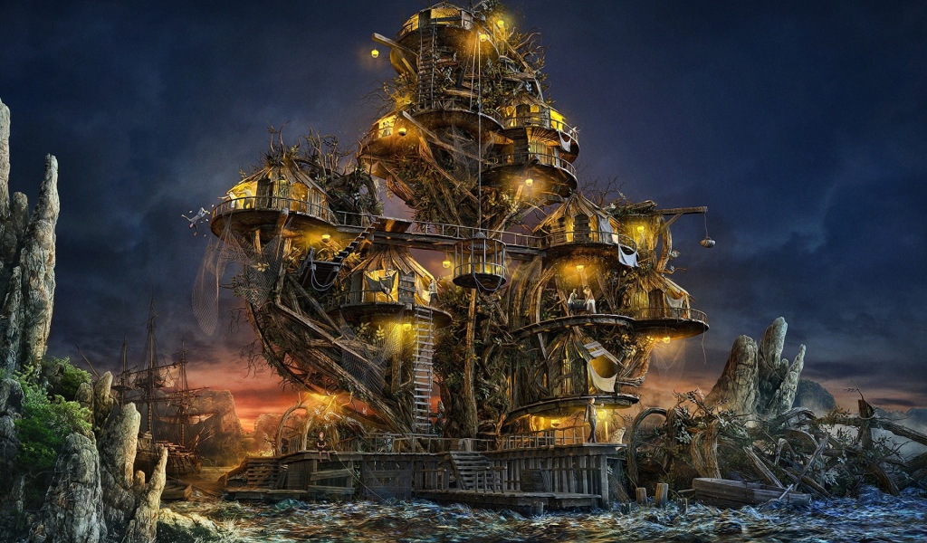 Фантастический дом из обломков кораблей