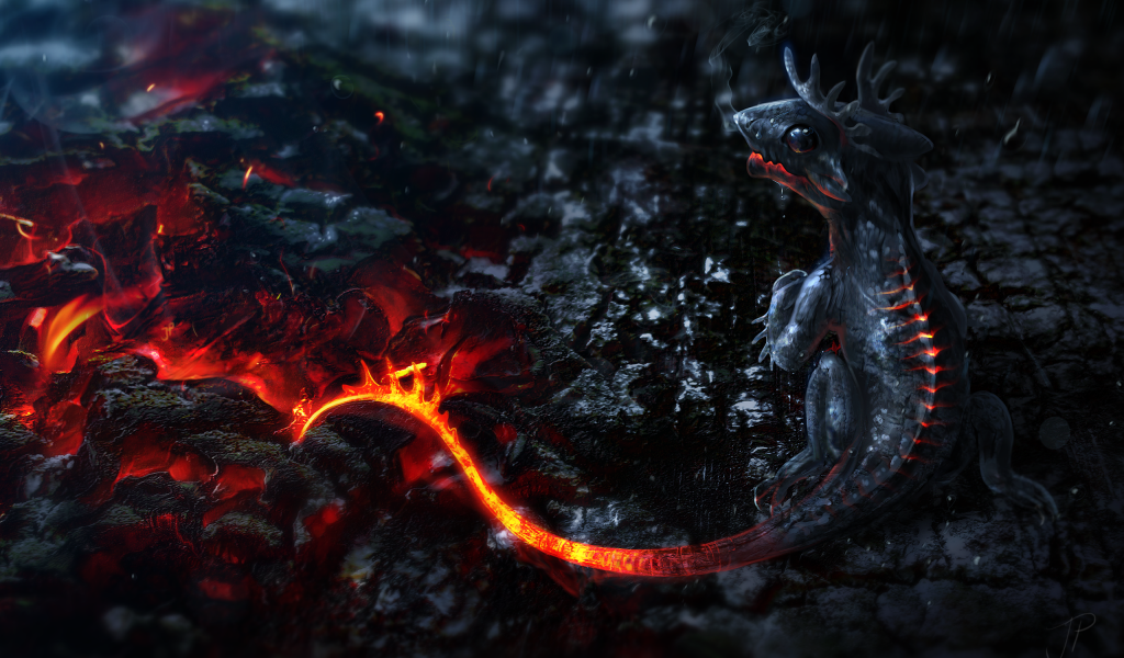 Огненный зверек выбрался из ада