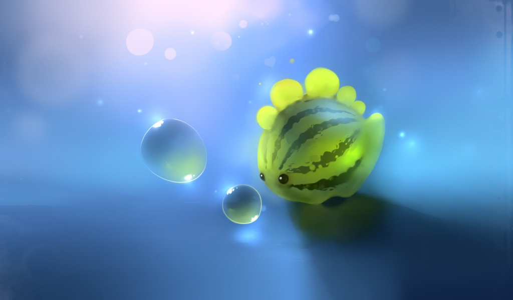 Рыбка в форме арбуза