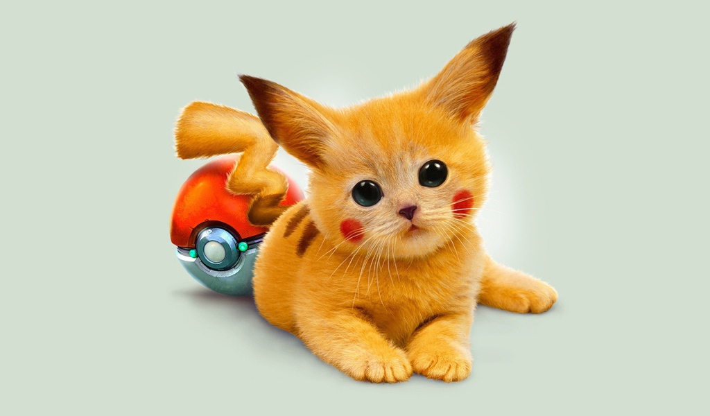 Пушистый покемон Пикачу