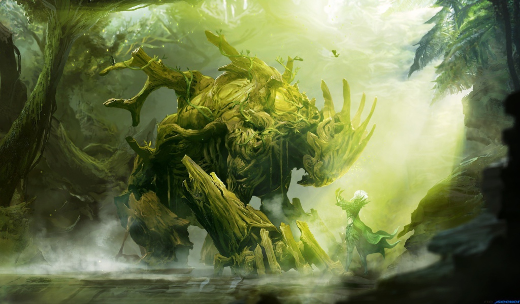 Бесформенное лесное чудище