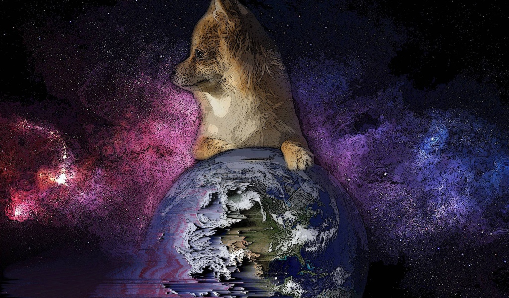 Лиса положила лапку на Землю