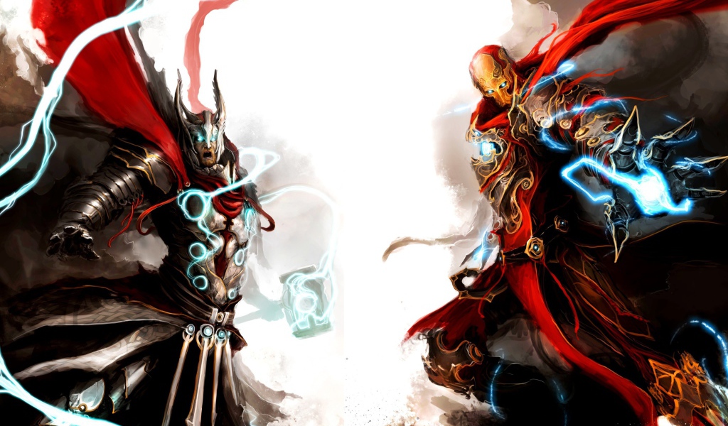 Бог Тор, фэнтези арт