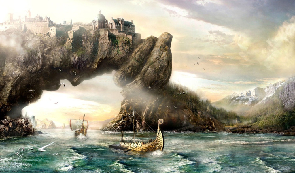 Замок на воротах гавани