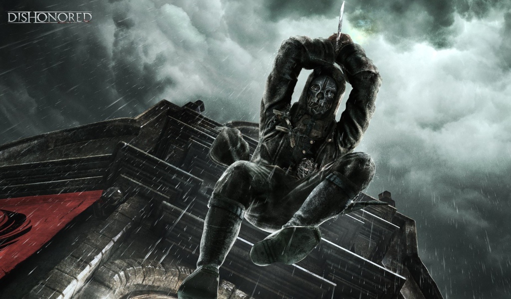 Человек в маске с ножом