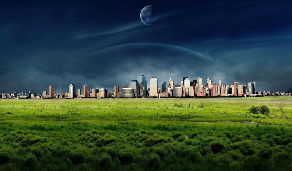 Мегаполис на чужой планете