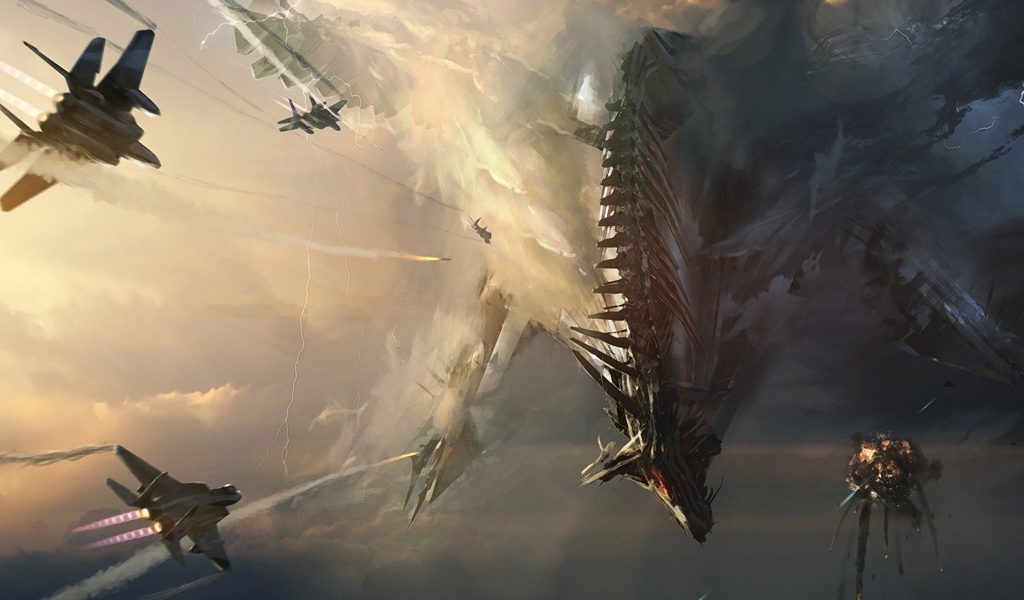 Военные сражаются с железным драконом