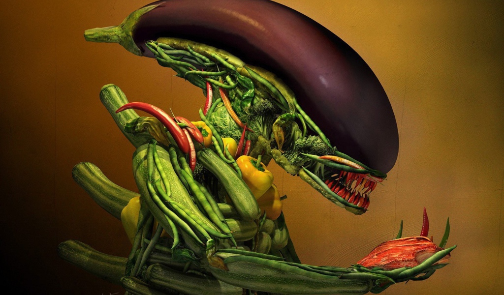 Монстр из овощей