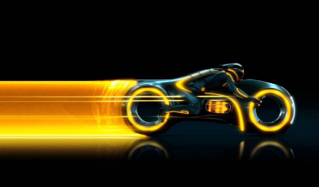 Мотоцикл Трон оранжевый