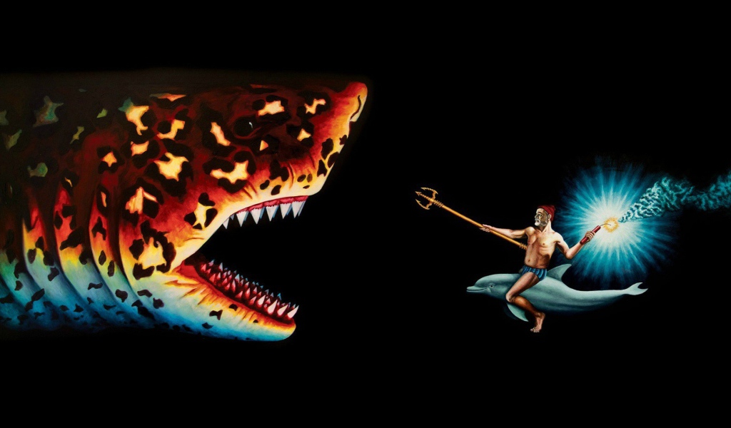 Нептун против акулы